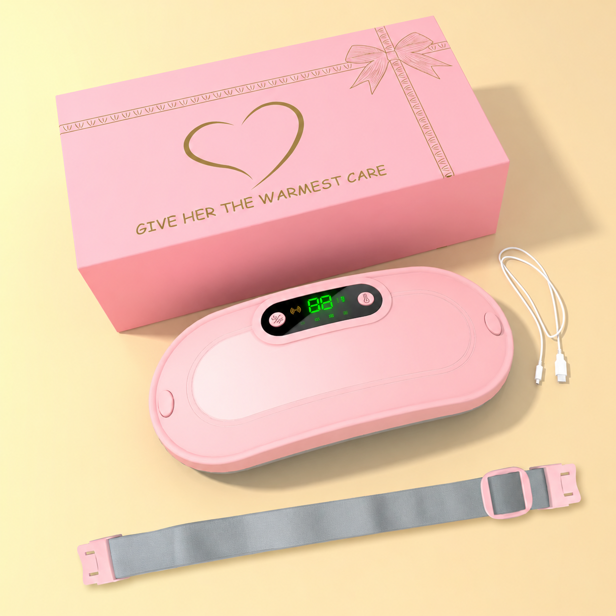 Lunéa™- Ceinture Chauffante & Massante